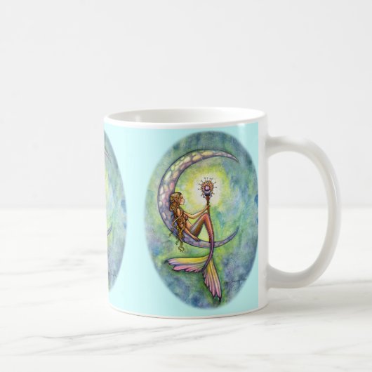 Tasse Mermaid Moon Coffee par Molly Harrison (Droite)