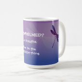 tasse message inspirant papillon libellule 25r (Devant droit)