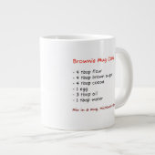 Tasse micro-ondes (recette de gâteau au chocolat e (Devant droit)