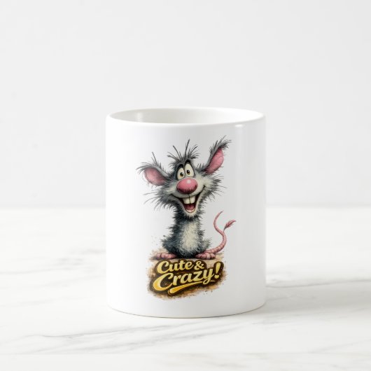 🐭💥 Tasse « Mignon & Fou ! » ☕😜 (Centre)