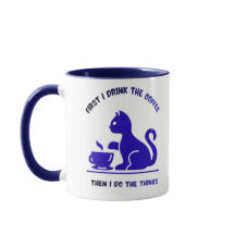 Tasse Mignon Minimaliste pour Amoureux de Chats
