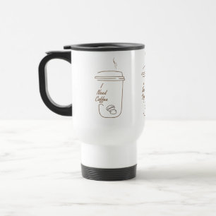 Tasse mignonne avec dessin pour amateur de café