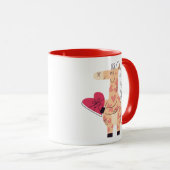 Tasse mignonne avec une girafe (Devant droit)