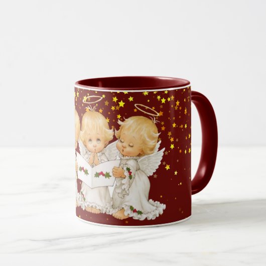 Tasse mignonne d'anges de Caroling (Devant droit)