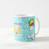 Tasse mignonne de bande dessinée (Devant droit)