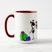 Tasse mignonne de bande dessinée de cheval de gui (Gauche)