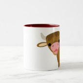 Tasse mignonne de boeuf de bande dessinée (Centre)