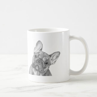 Tasse mignonne de bouledogue français par la