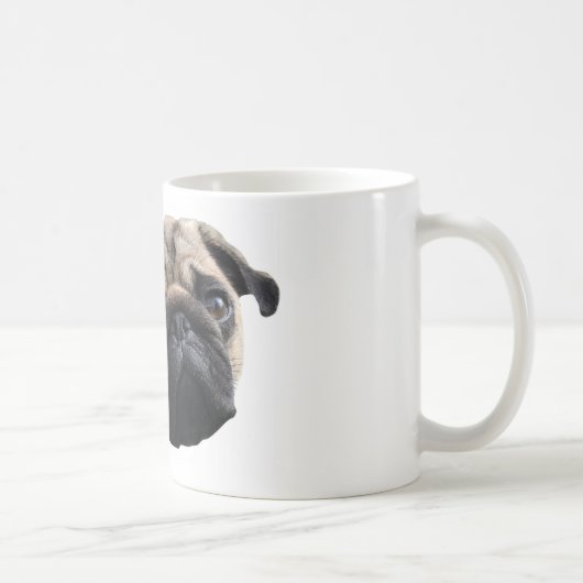 Tasse mignonne de carlin (Droite)