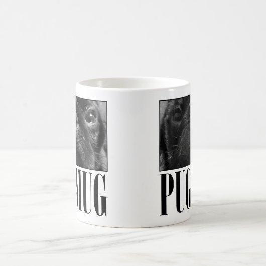 Tasse mignonne de carlin (Centre)