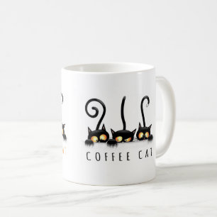 Tasse mignonne de chat de café