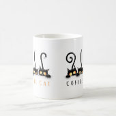 Tasse mignonne de chat de café (Centre)