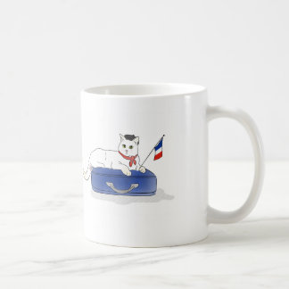 Tasse mignonne de chat de Paris