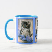 Tasse mignonne de chaton de tricot (Gauche)