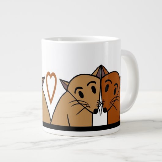 Tasse mignonne de chats (Devant droit)