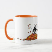 Tasse mignonne de cheval d'automne (Gauche)
