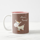 Tasse mignonne de chèvre de Billy de bébé - (Gauche)