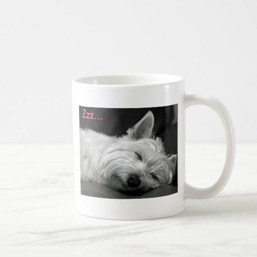 Tasse mignonne de chien de Westie (Terrier des (Droite)
