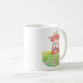 Tasse mignonne de couples de Fox de tasse de (Devant droit)