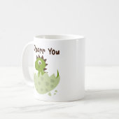 Tasse mignonne de dinosaure de bébé - tasse (Devant gauche)