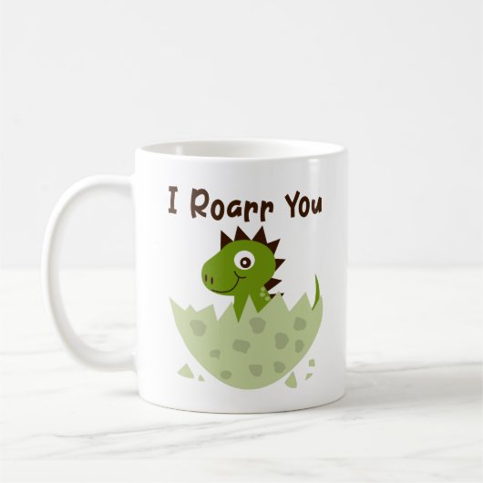 Tasse mignonne de dinosaure de bébé - tasse (Gauche)