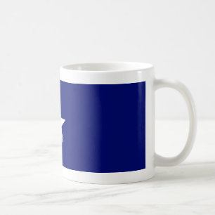 Tasse mignonne de drapeau bleu