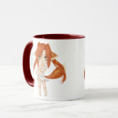 Tasse mignonne de fille de Fox (Devant gauche)