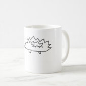 Tasse mignonne de Hedghehog et de champignon (Devant droit)