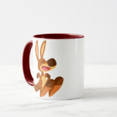 Tasse mignonne de Joey de kangourou de bande (Devant gauche)