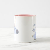 Tasse mignonne de licorne de bande dessinée de (Centre)