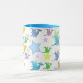 Tasse mignonne de motif de dragons de couleur (Centre)
