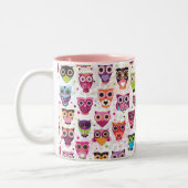 Tasse mignonne de motif de hibou (Gauche)