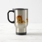 Tasse mignonne de papa de lion de bande dessinée (Gauche)