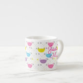 Tasse mignonne de petite fille d'impression de (Devant droit)
