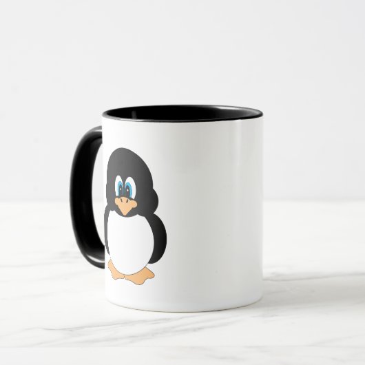 Tasse mignonne de pingouin (Devant gauche)