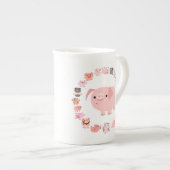 Tasse mignonne de porcelaine tendre de mandala de (Devant droit)