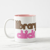 Tasse mignonne de poussin de bibliothèque (Gauche)