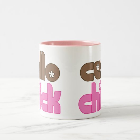 Tasse mignonne de poussin de violoncelle (Centre)