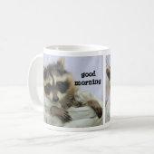 Tasse mignonne de raton laveur de bébé, je peux (Devant gauche)