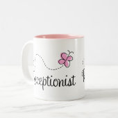 Tasse mignonne de réceptionniste (Devant gauche)