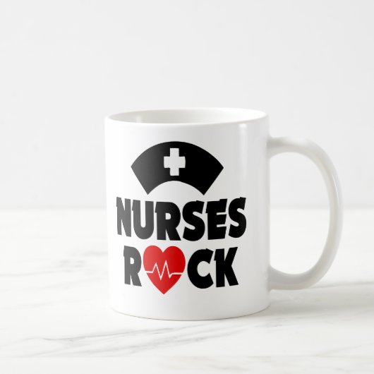 Tasse mignonne de roche d'infirmières (Droite)