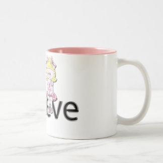 Tasse mignonne de ruban rose