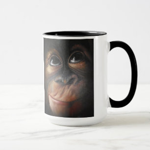 Tasse mignonne de singe