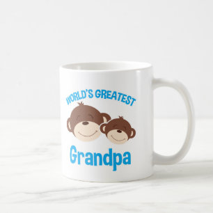 Tasse mignonne de singes du plus grand grand-papa
