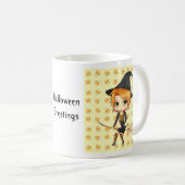 Tasse mignonne de sorcière de chibi de Halloween (Devant droit)