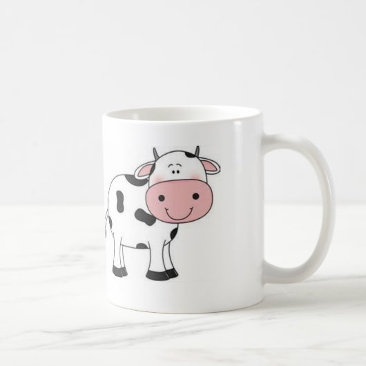 Tasse mignonne de vache (Droite)