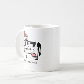Tasse mignonne de vache à Noël (Devant gauche)