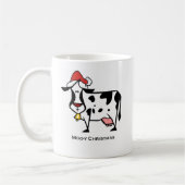 Tasse mignonne de vache à Noël (Gauche)
