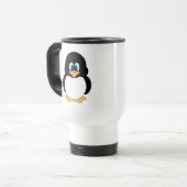 Tasse mignonne de voyage de pingouin de bande (Devant gauche)