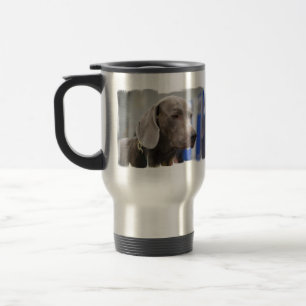 Tasse mignonne de voyage de Weimaraner